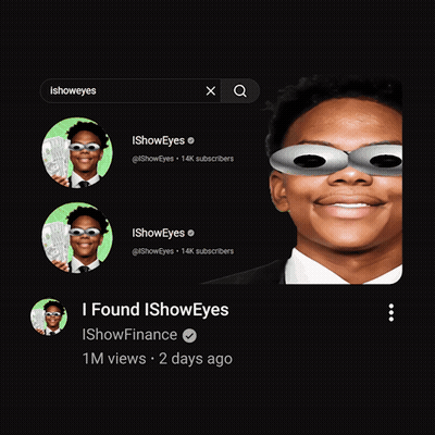 Man In Sunglasses Saying I Found Ishoweyes GIF