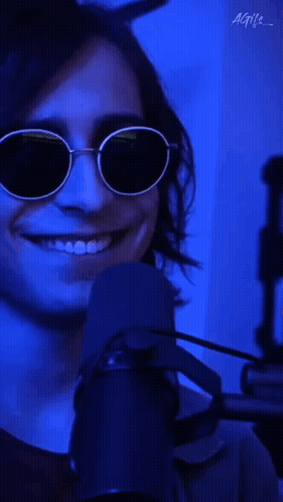 Man In Sunglasses Saying I'm Kidding GIF