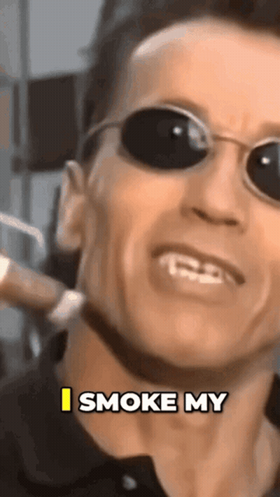 Man In Sunglasses Saying I Smoke My GIF