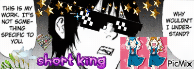 Man In Sunglasses Saying Short King GIF