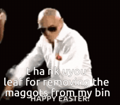 Man In Sunglasses Saying Thank You Leaf GIF