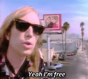 Man In Sunglasses Saying Yeah I'm Free GIF