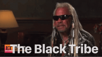 Man In Sunglasses Says Black Tribe On The Bottom GIF