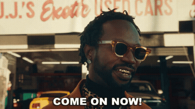 Man In Sunglasses Says Come On Now GIF