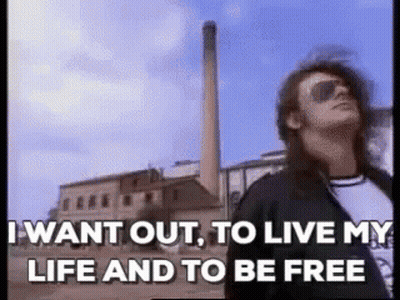 Man In Sunglasses Says I Want Out To Live My Life And Be Free GIF