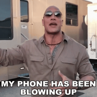Man In Sunglasses Says My Phone Has Been Blowing Up GIF