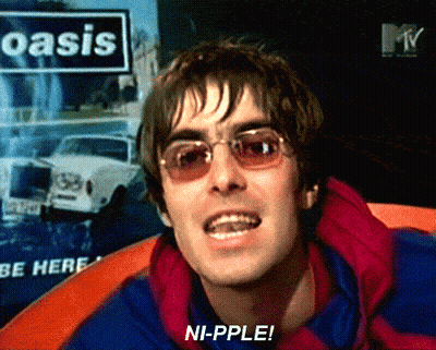 Man In Sunglasses Says Ni-Pple Oasis Poster GIF