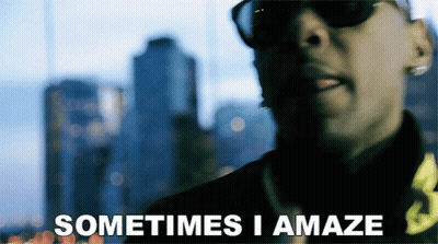 Man In Sunglasses Says Sometimes I Amaze GIF