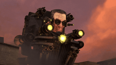 Man In Sunglasses Sitting In Chair With Guns GIF