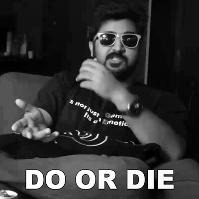 Man In Sunglasses Sitting On Couch Saying Do Or Die GIF