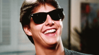 Man In Sunglasses Smiling With Mouth Wide Open GIF