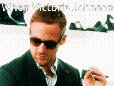 Man In Sunglasses Smoking Cigarette When Victoria Johnson GIF