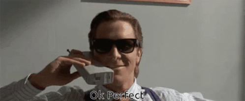 Man In Sunglasses Talking On Phone Ok Perfect GIF