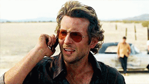 Man In Sunglasses Talking On Phone GIF