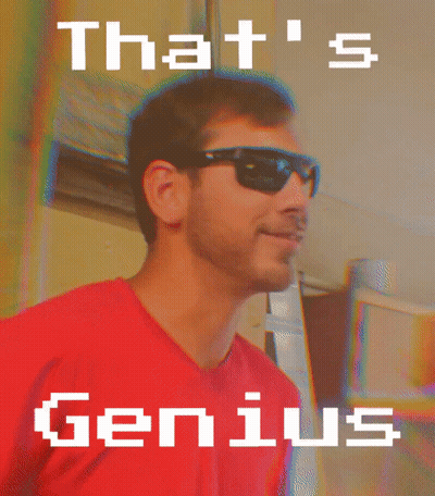 Man In Sunglasses That's Genius GIF