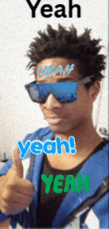 Man In Sunglasses Thumbs Up Yeah Yeah Yeah GIF