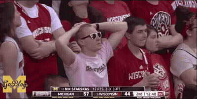 Man In Sunglasses Wearing Baseball Shirt GIF