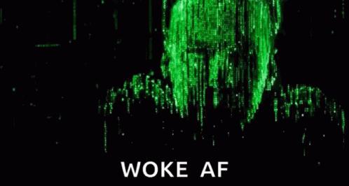 Man In Sunglasses With Green Numbers And Woke Af GIF