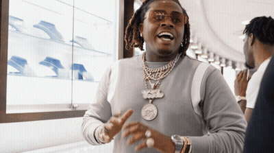 Man In Sunglasses With Kool Necklace GIF