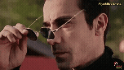 Man In Sunglasses With Siyahbeyaz Ask GIF