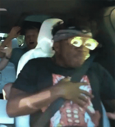 Man In Sunglasses With Spongebob Shirt GIF