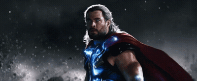 Man In Superhero Costume Blue Lightning Chest GIF