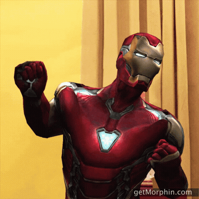 Man In Superhero Costume With Getmorphin.com GIF
