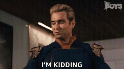 Man In Superhero Outfit I'm Kidding GIF