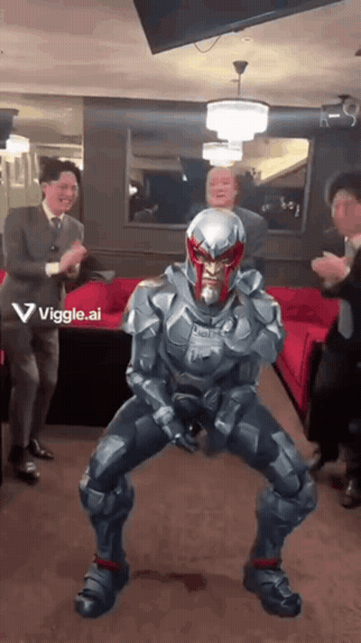 Man In Superhero Suit Dancing GIF