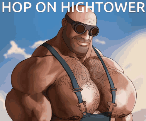Man In Suspenders And Goggles With Hop On Hightower GIF