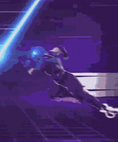 Man In Suspenders With Disco Ball On Head GIF