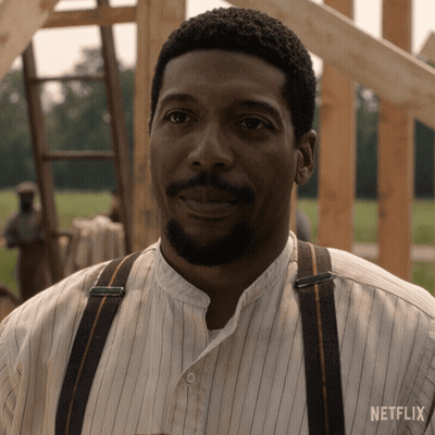 Man In Suspenders With Netflix Shirt GIF