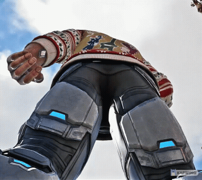 Man In Sweater And Pants Looking Up GIF