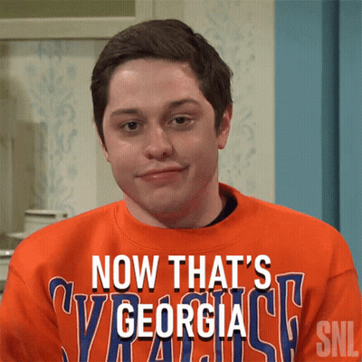 Man In Sweater Saying Now That's Georgia GIF