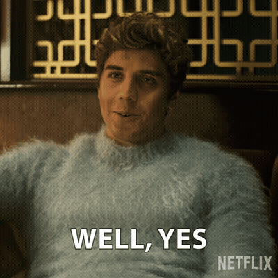 Man In Sweater Saying Well Yes GIF