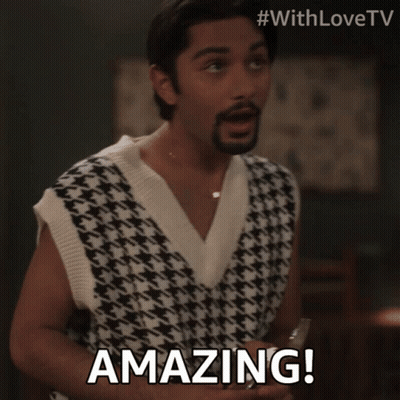 Man In Sweater Vest Saying Amazing GIF