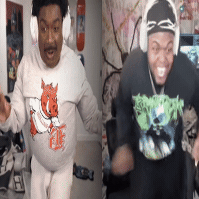 Man In Sweatshirt With Pig GIF