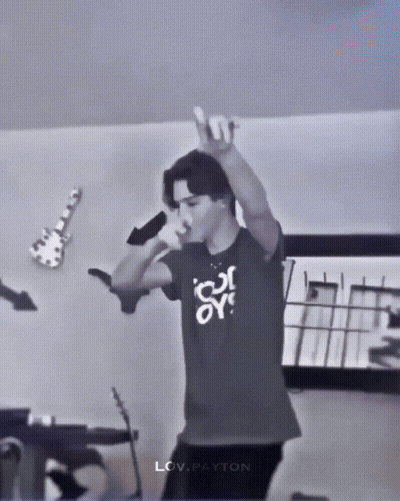 Man In T-Shirt Saying Ice GIF