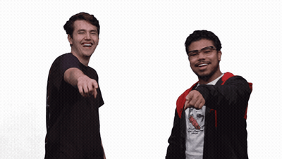 Man In T-Shirt Saying Im Not A Hipster Laughs GIF