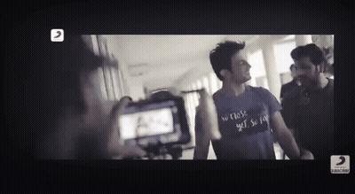 Man In T-Shirt Saying No Close Yes So Far GIF