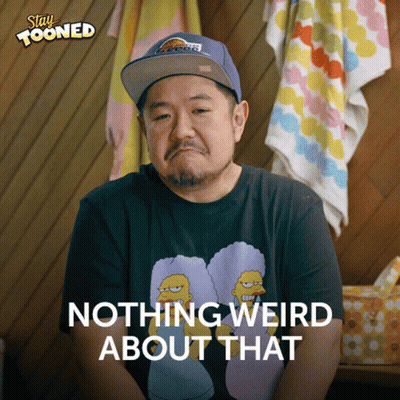 Man In T-Shirt Saying Simpsons GIF