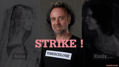 Man In T-Shirt Saying Tuberculose GIF