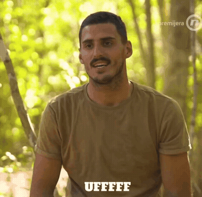 Man In T-Shirt Saying Ufffe GIF