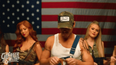 Man In T-Shirt Saying Yee-Yee GIF