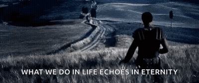 Man In Tall Grass At Night GIF