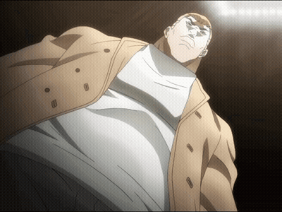 Man In Tan Jacket Looking Up GIF