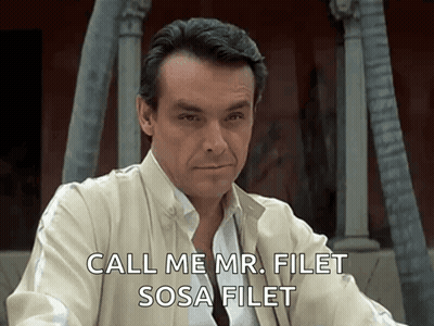 Man In Tan Jacket Saying Call Me Mr. Filet Sosa GIF