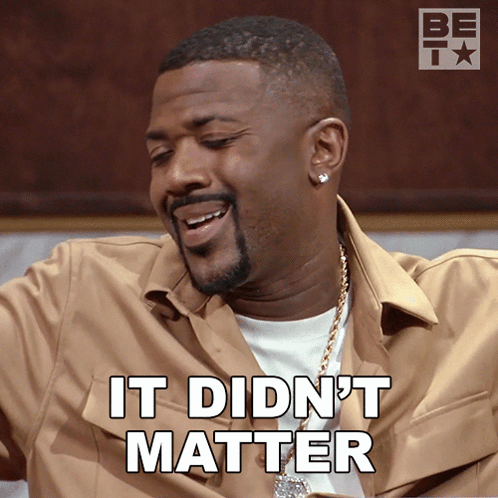 Man In Tan Shirt Saying It Didn't Matter GIF