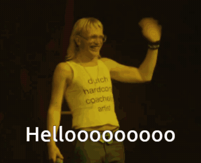 Man In Tank Top Saying Dutch Hardcore Coaches Arts GIF