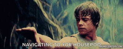 Man In Tank Top Saying Navigating To Your Housepoo GIF